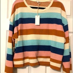 Z Supply Striped Sweater NWT